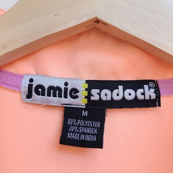 Jamie Sadock Light-weight 1/4 Zip Shirt, Sheer Undersleeve, Long Sleeve, Size M - Picture 10 of 14